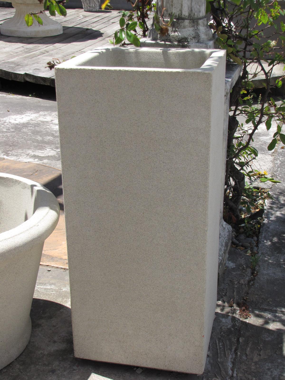 Flat Sided Pedestal Planter