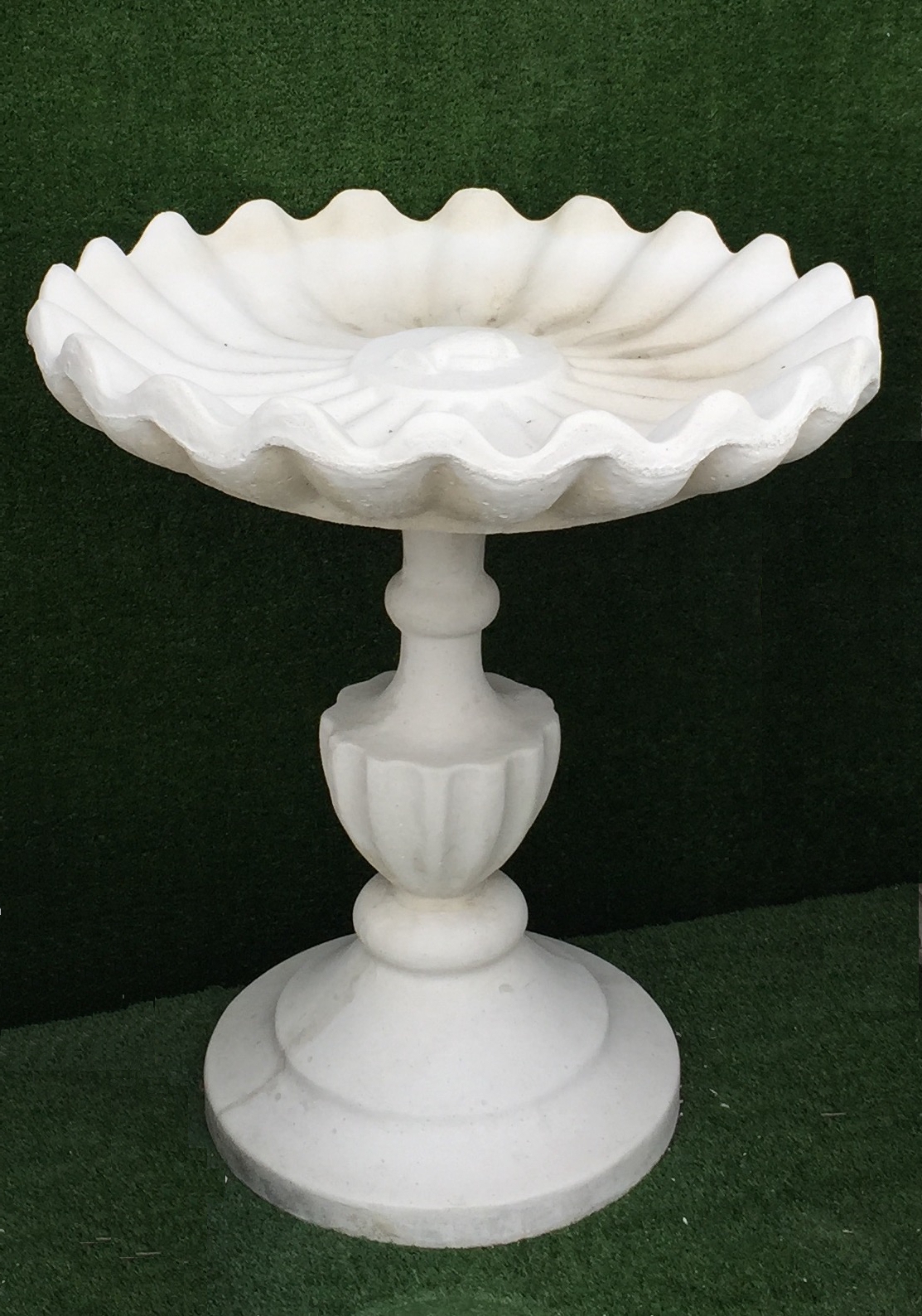 Scallop Birdbath