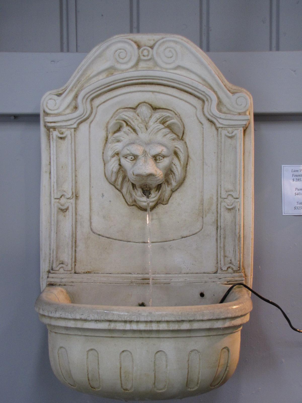 Lion Wall Fountain